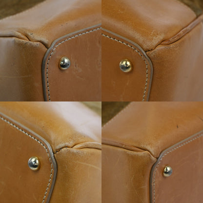 Celine C Macadam Handbag Suede and Leather, Brown, Suede, Handbag