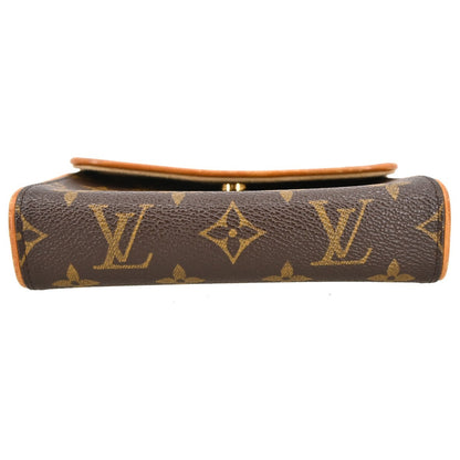 Louis Vuitton Florentine Pochette Monogram Canvas, Brown, Canvas, Clutch
