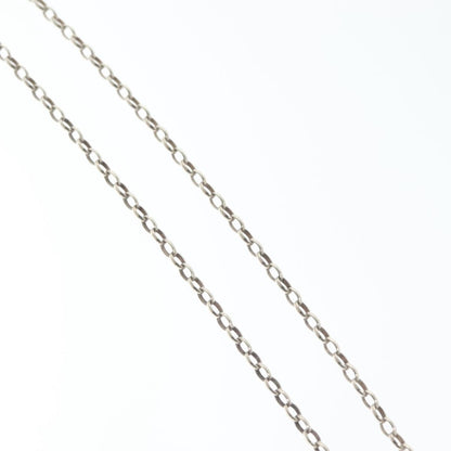 Gucci Engraved Interlocking G Chain Link Pendant Necklace Sterling Silver, SILVER, SILVER, Necklace