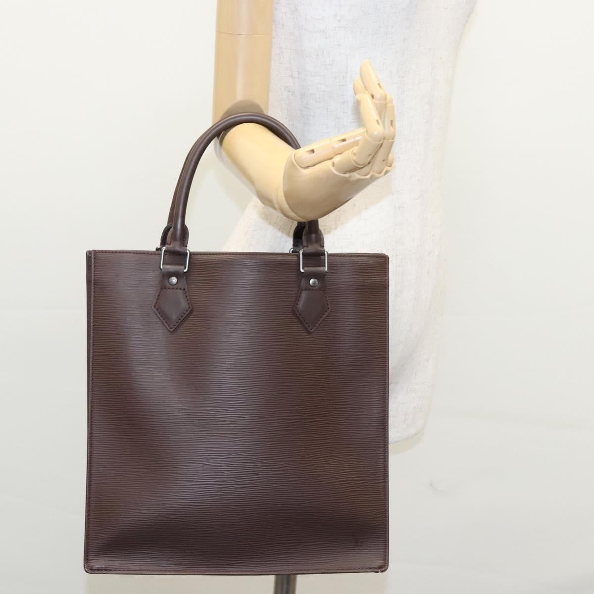 Louis Vuitton Sac Plat Bag Epi Leather, BROWN, LEATHER, Handbag