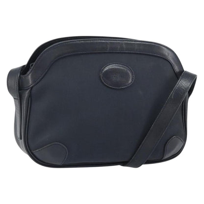 Burberry Vintage Shoulder Bag Leather, NAVY, LEATHER, Shoulder bag