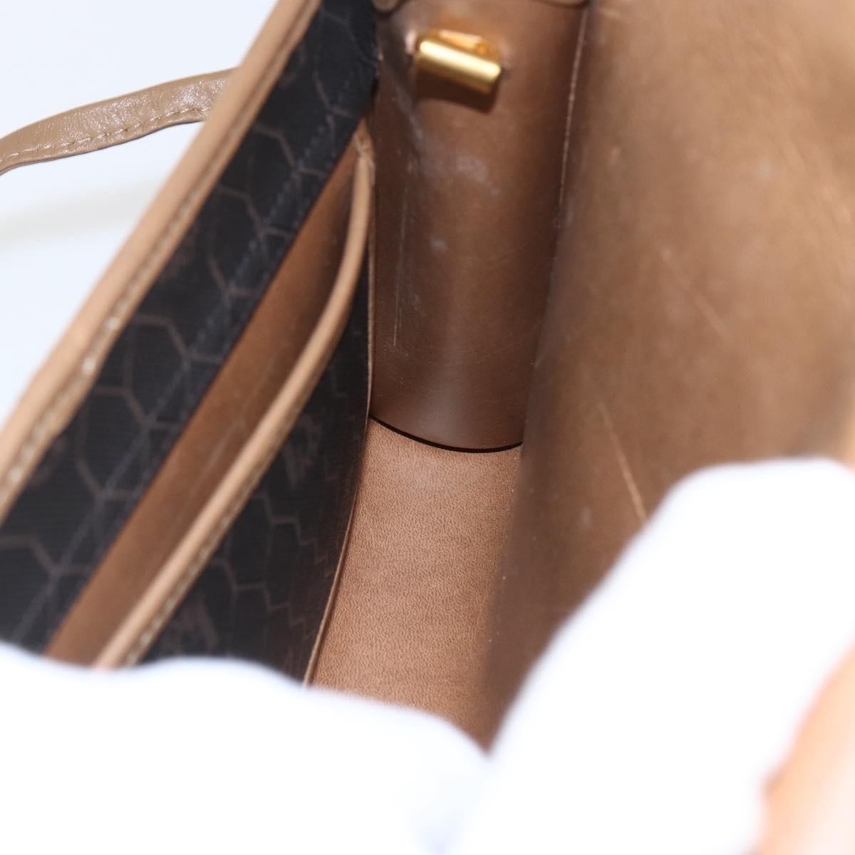 Christian Dior Vintage Honeycomb Flap Crossbody Bag Canvas and Leather, BLACK, CANVAS, Shoulder bag