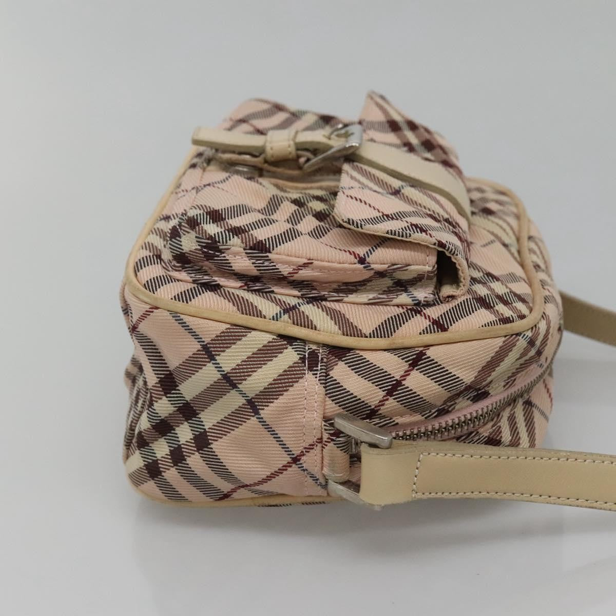 Burberry Nova Check Blue Label Nylon, PINK, NYLON, Shoulder bag