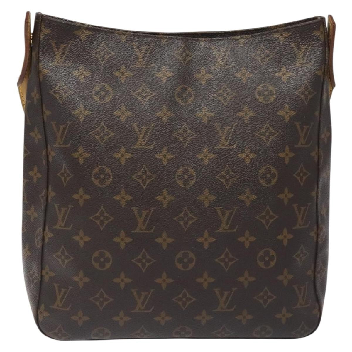 Louis Vuitton Looping Handbag Monogram Canvas, BROWN, CANVAS, Handbag
