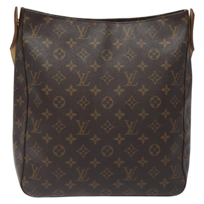 Louis Vuitton Looping Handbag Monogram Canvas, BROWN, CANVAS, Handbag