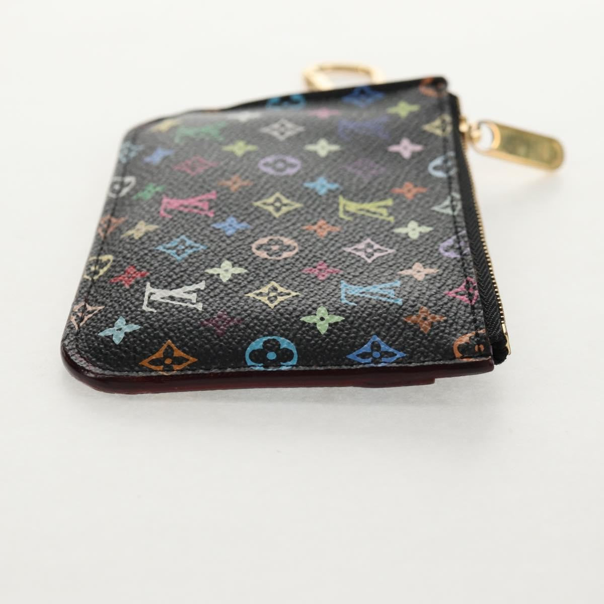 Louis Vuitton Pochette clés NM Monogram Multicolor Canvas, BLACK, CANVAS, Wallets