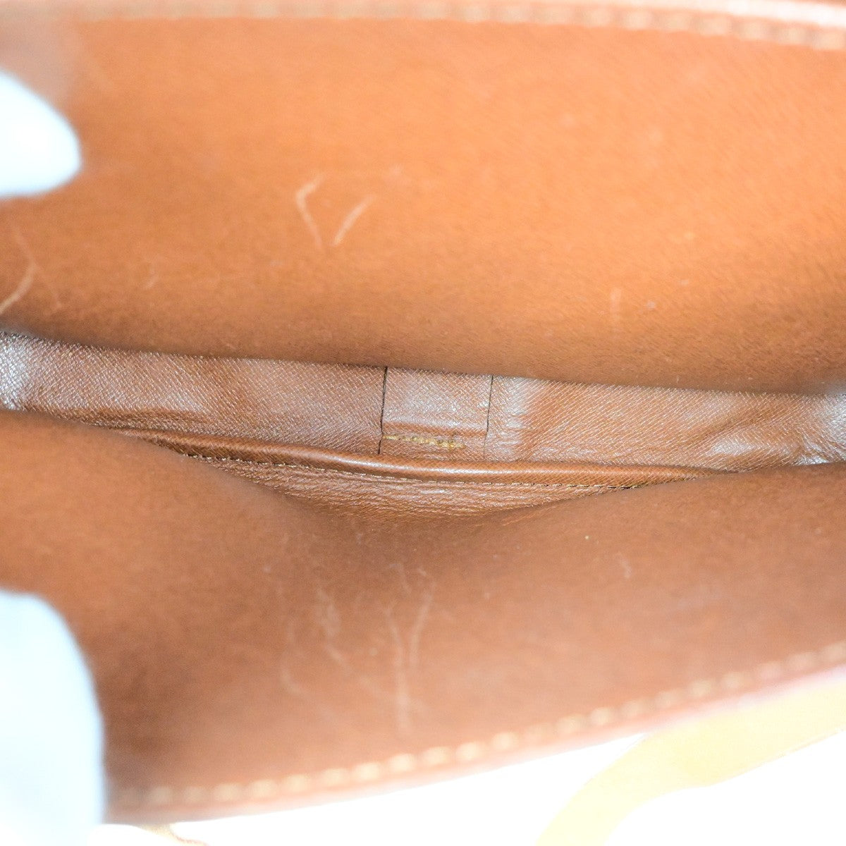 Louis Vuitton Cartouchiere Handbag Monogram Canvas, BROWN, LEATHER, Shoulder bag