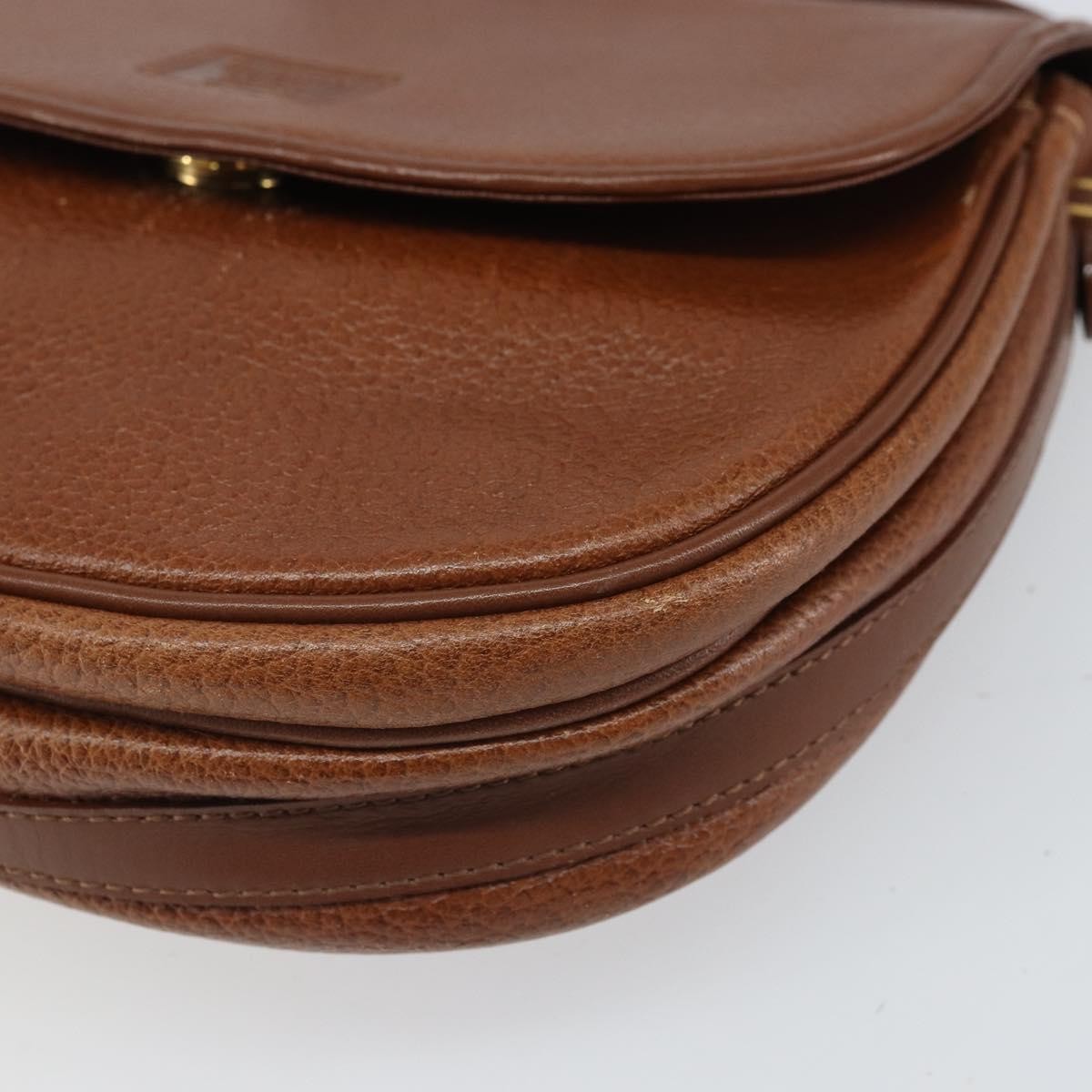 Burberry Vintage Shoulder Bag Leather, BROWN, LEATHER, Shoulder bag
