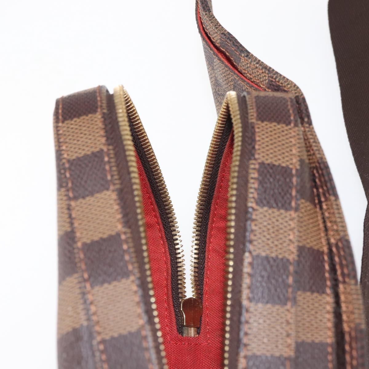 Louis Vuitton Geronimos Waist Bag Damier, BROWN, CANVAS, Shoulder bag