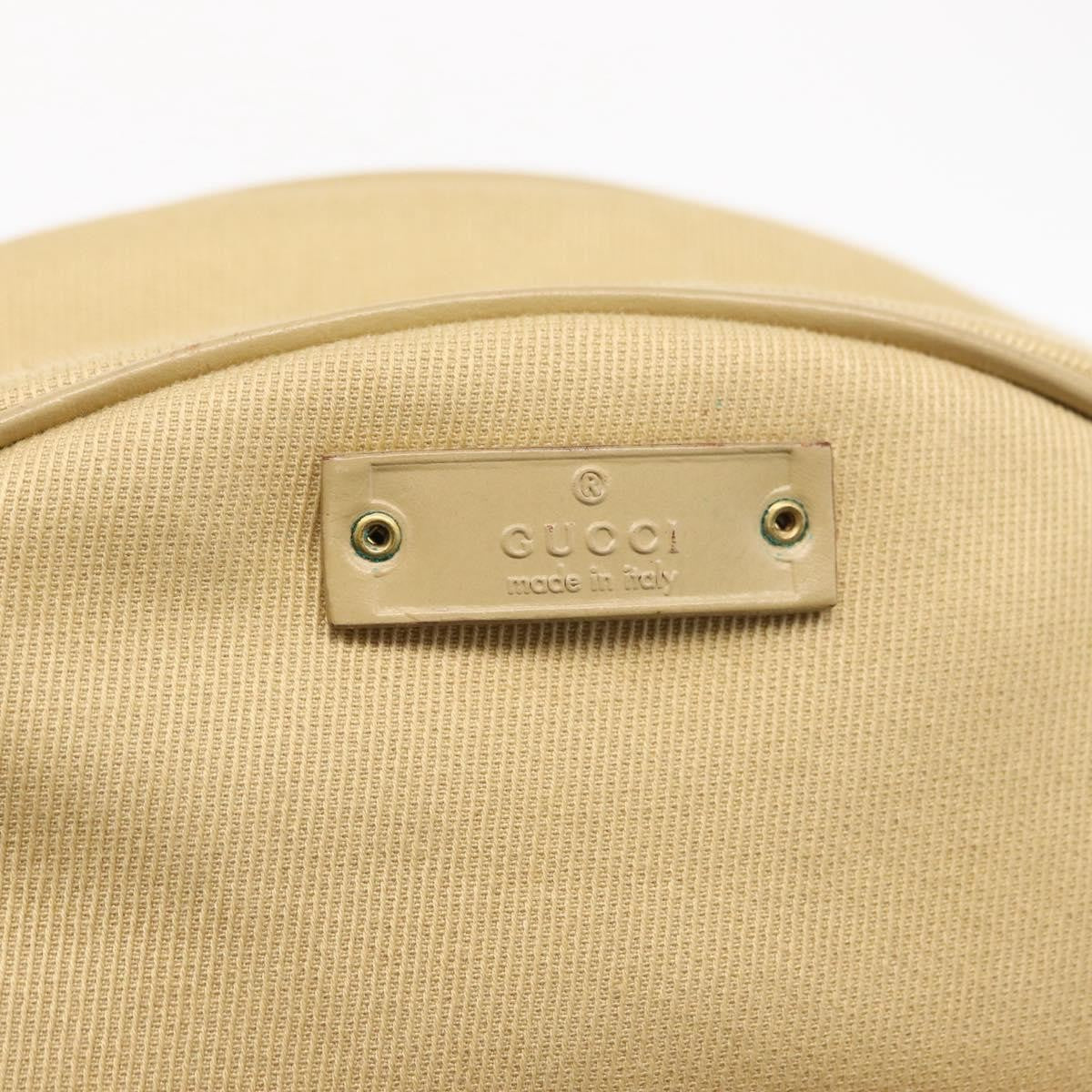 Gucci Vintage Shoulder Bag Canvas, BEIGE, CANVAS, Shoulder bag