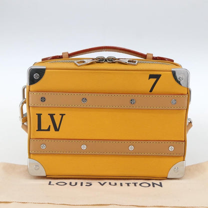 Louis Vuitton Handle Soft Trunk Bag Monogram Taurillon Leather, Yellow, Leather, Clutch