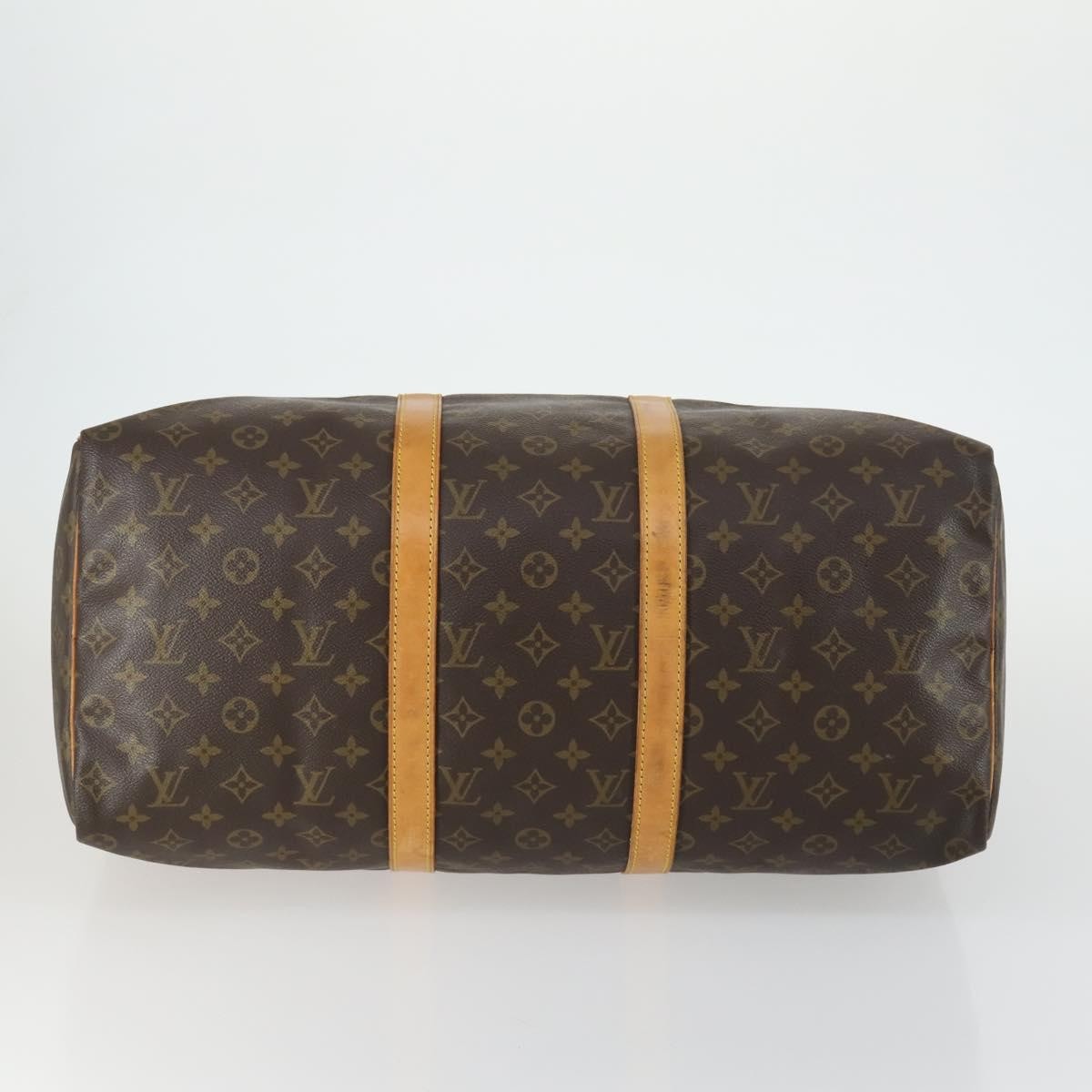 Louis Vuitton Keepall Bag Monogram Canvas, BROWN, CANVAS, Travel bag