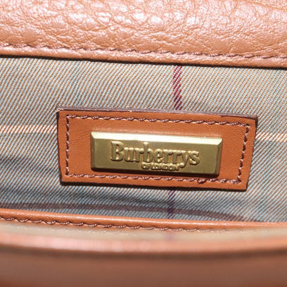 Burberry Vintage Flap Crossbody Bag Leather, BROWN, LEATHER, Shoulder bag