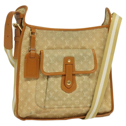 Louis Vuitton Mary Kate Messenger Bag Mini Lin, BEIGE, CANVAS, Shoulder bag