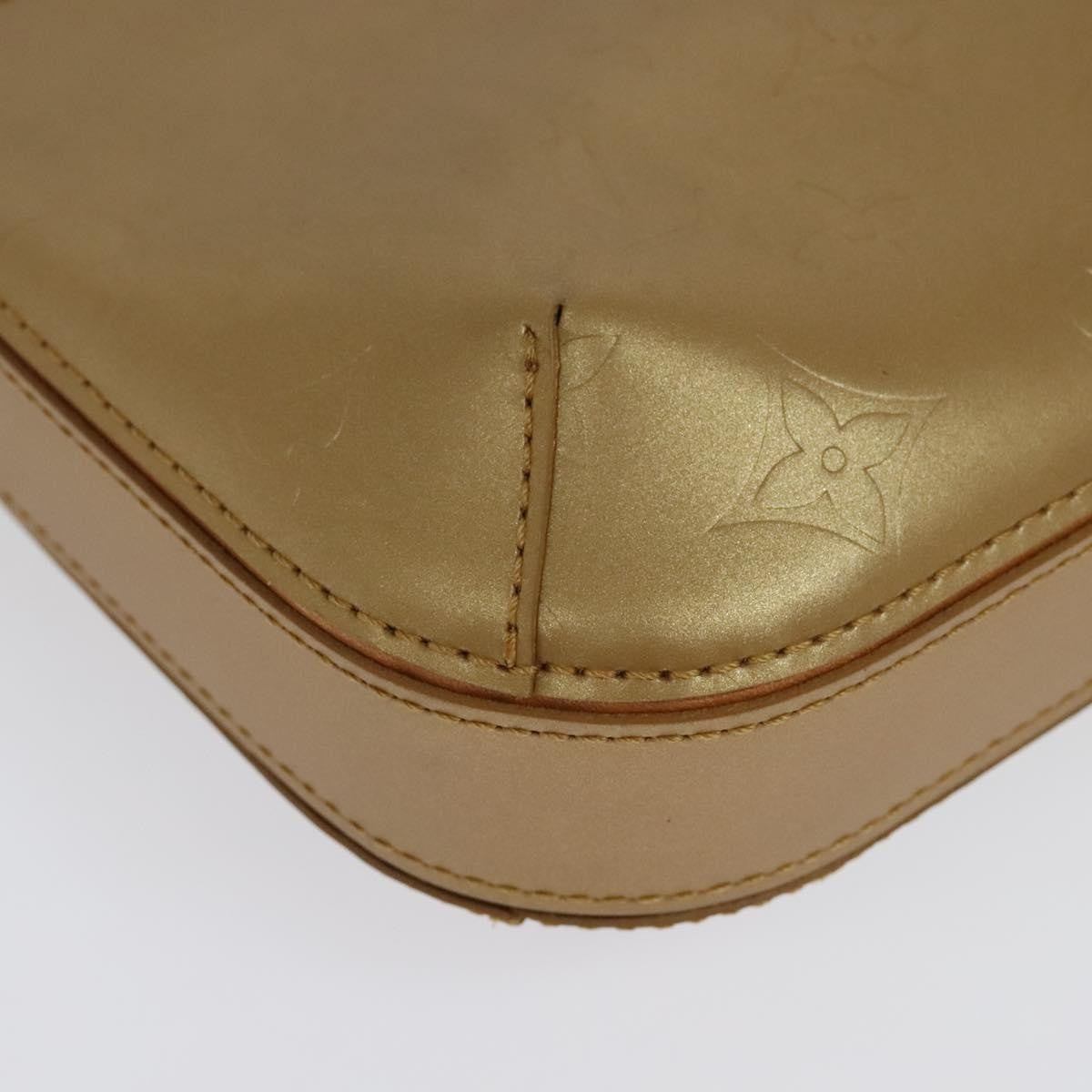 Louis Vuitton Mat Fowler Handbag Monogram Vernis, GOLD, LEATHER, Handbag