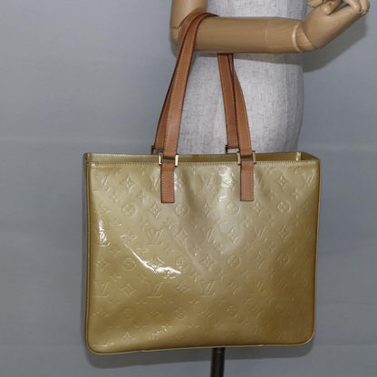 Louis Vuitton Columbus Handbag Monogram Vernis, BEIGE, PATENT_LEATHER, Tote bag