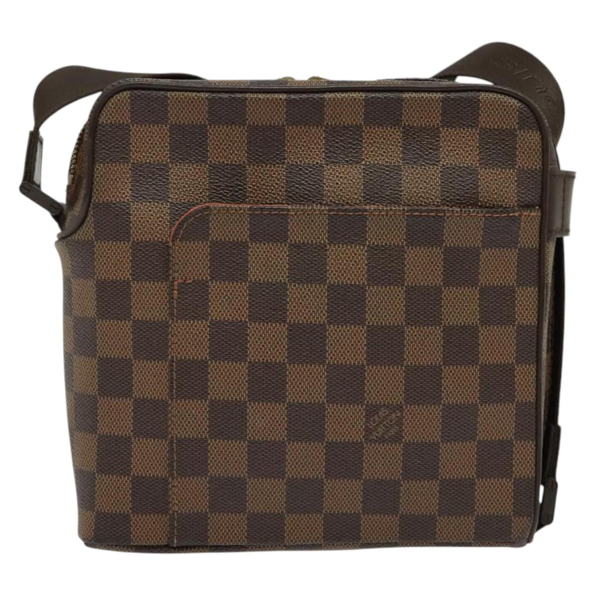 Louis Vuitton Olav Handbag Damier, BROWN, CANVAS, Shoulder bag
