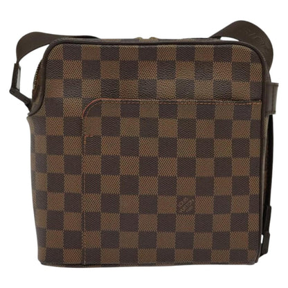 Louis Vuitton Olav Handbag Damier, BROWN, CANVAS, Shoulder bag