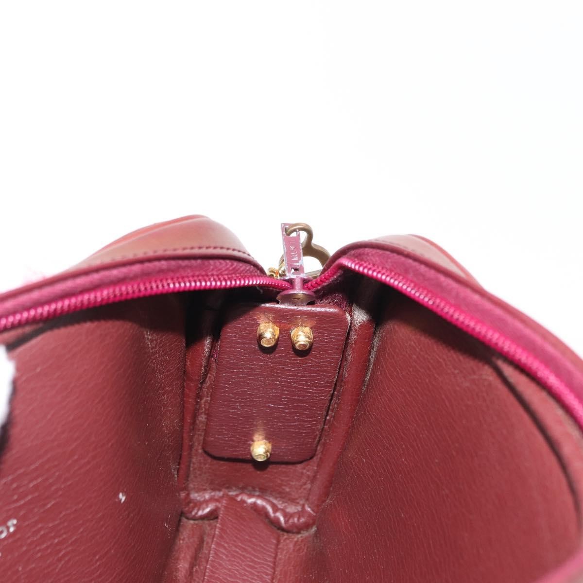Christian Dior Vintage Shoulder Bag Leather, RED, LEATHER, Shoulder bag