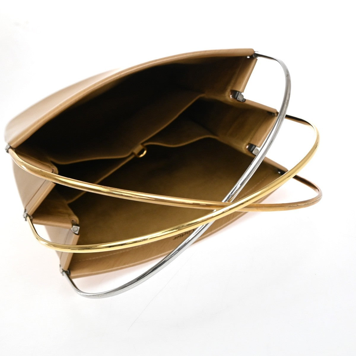 cartier Trinity Hand bag Leather, Beige, Leather, Handbag