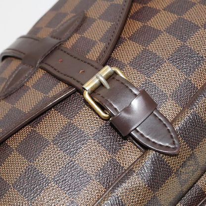 Louis Vuitton Saumur Handbag Damier, BROWN, CANVAS, Handbag