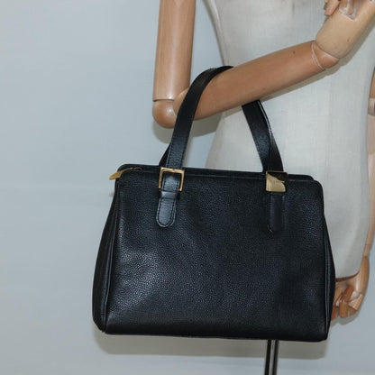 Burberry Vintage Handbag Leather, BLACK, LEATHER, Handbag