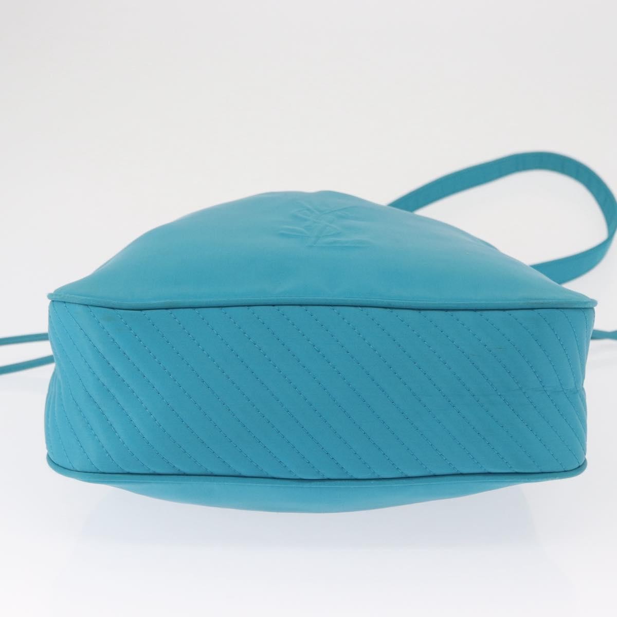 Saint Laurent Vintage Shoulder Bag Nylon, TURQUOISE, NYLON, Shoulder bag