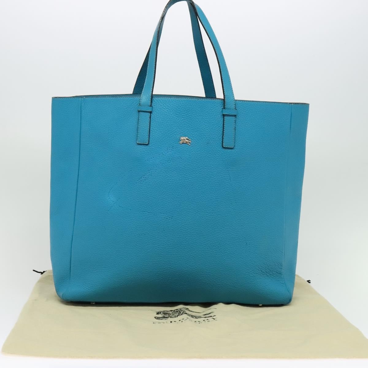 Burberry Vintage tote bag Leather, BLUE, LEATHER, Tote bag