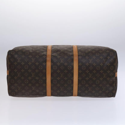 Louis Vuitton Keepall Bandouliere Bag Monogram Canvas, BROWN, CANVAS, Travel bag