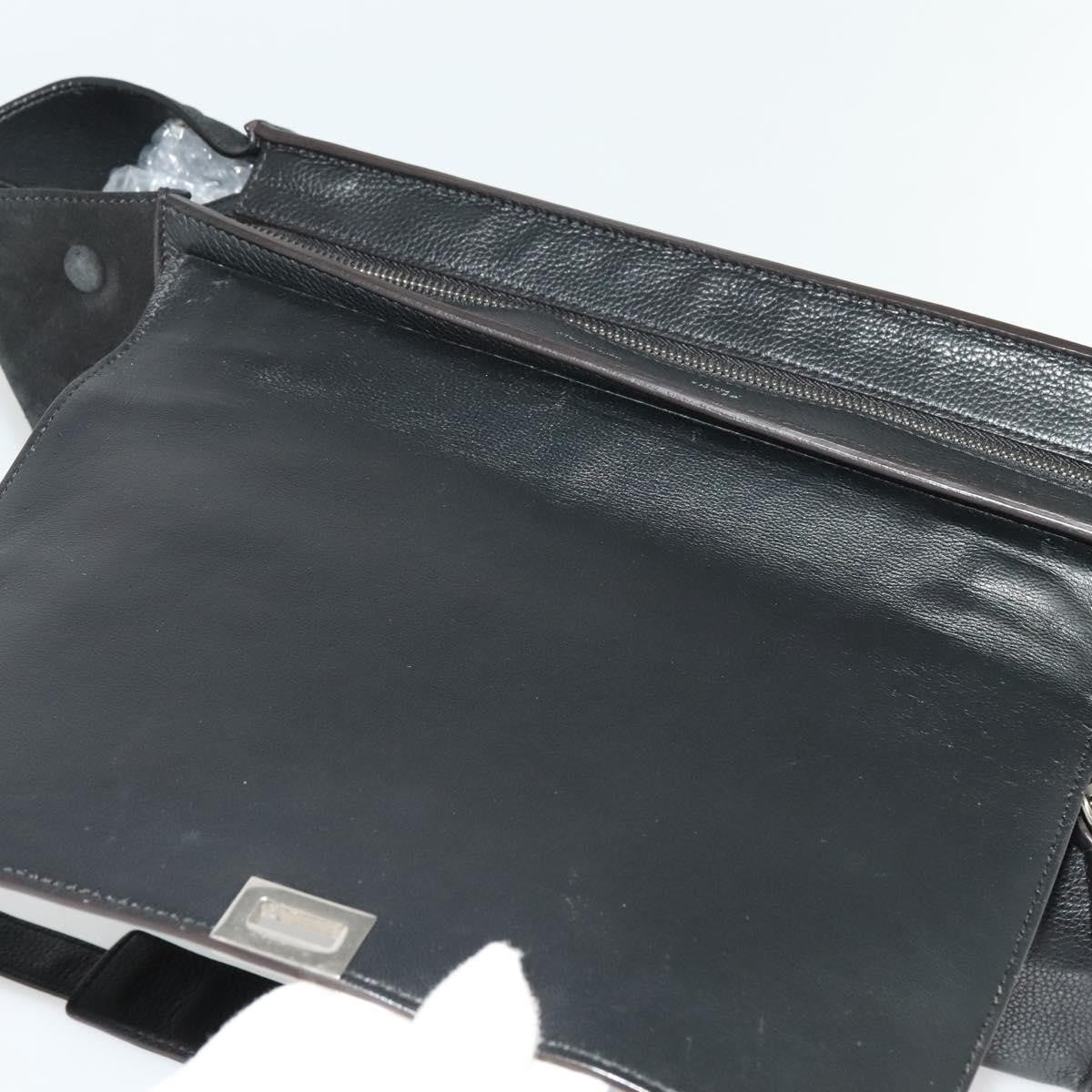 Celine Trapeze Bag Leather with Suede, BLACK, LEATHER, Handbag