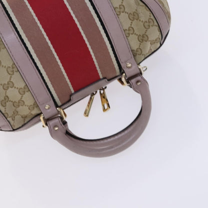 Gucci Vintage Web Boston Bag GG Canvas, BEIGE, CANVAS, Travel bag