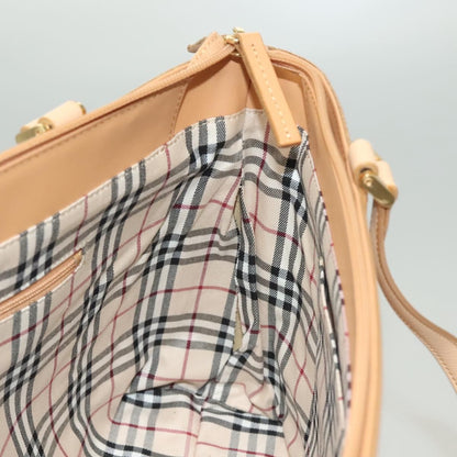 Burberry Handle Tote Leather, BEIGE, LEATHER, Tote bag