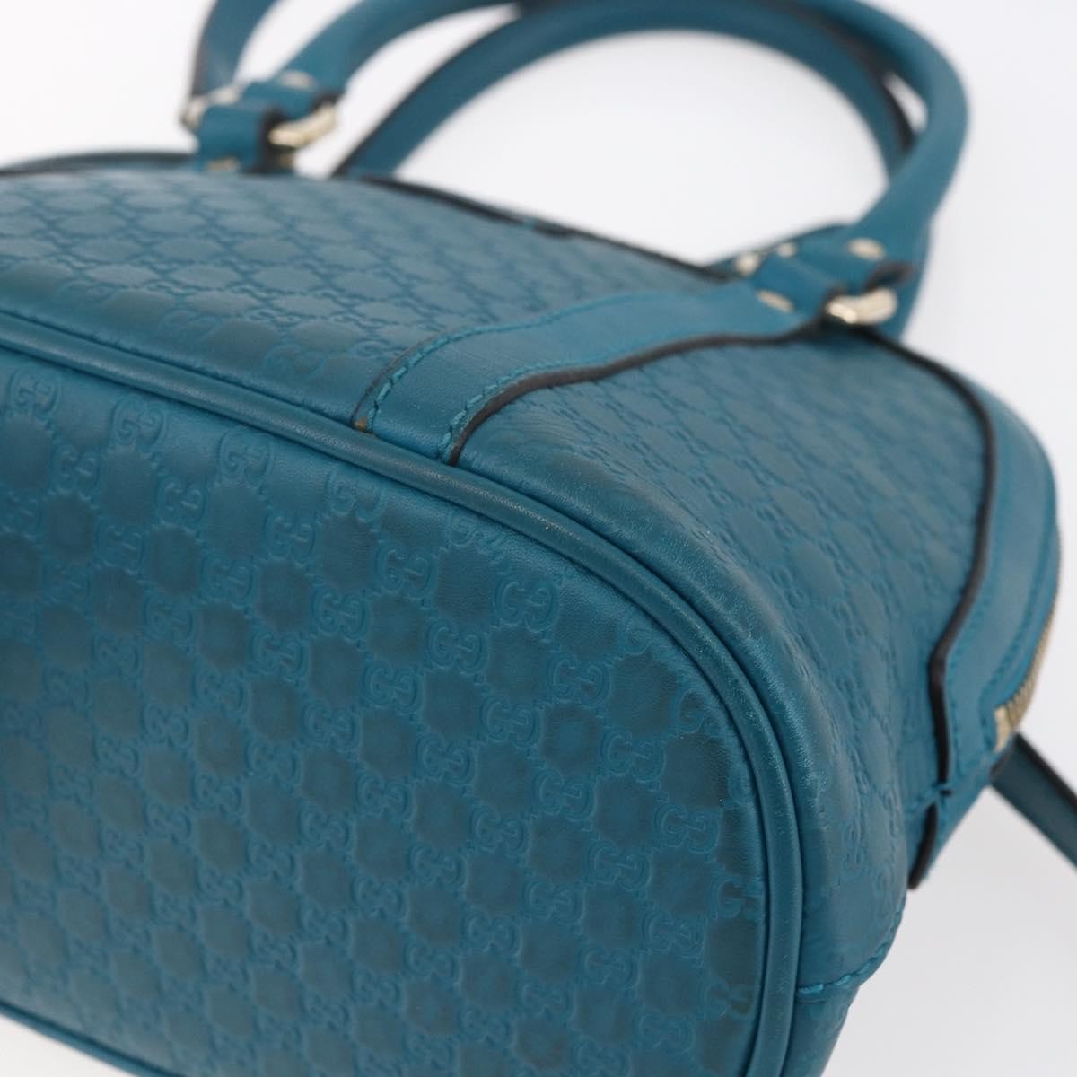 Gucci Convertible Dome Satchel Guccissima Leather, TURQUOISE, LEATHER, Handbag