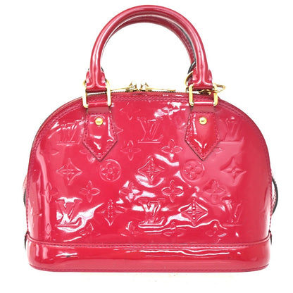 Louis Vuitton Alma Handbag Monogram Vernis, PINK, PATENT_LEATHER, Handbag