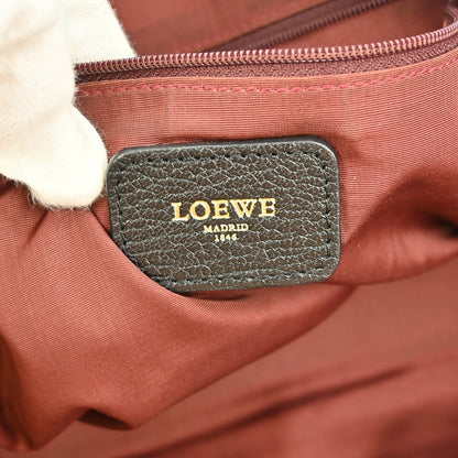 Loewe Amazona Bag Leather, BLACK, LEATHER, Handbag