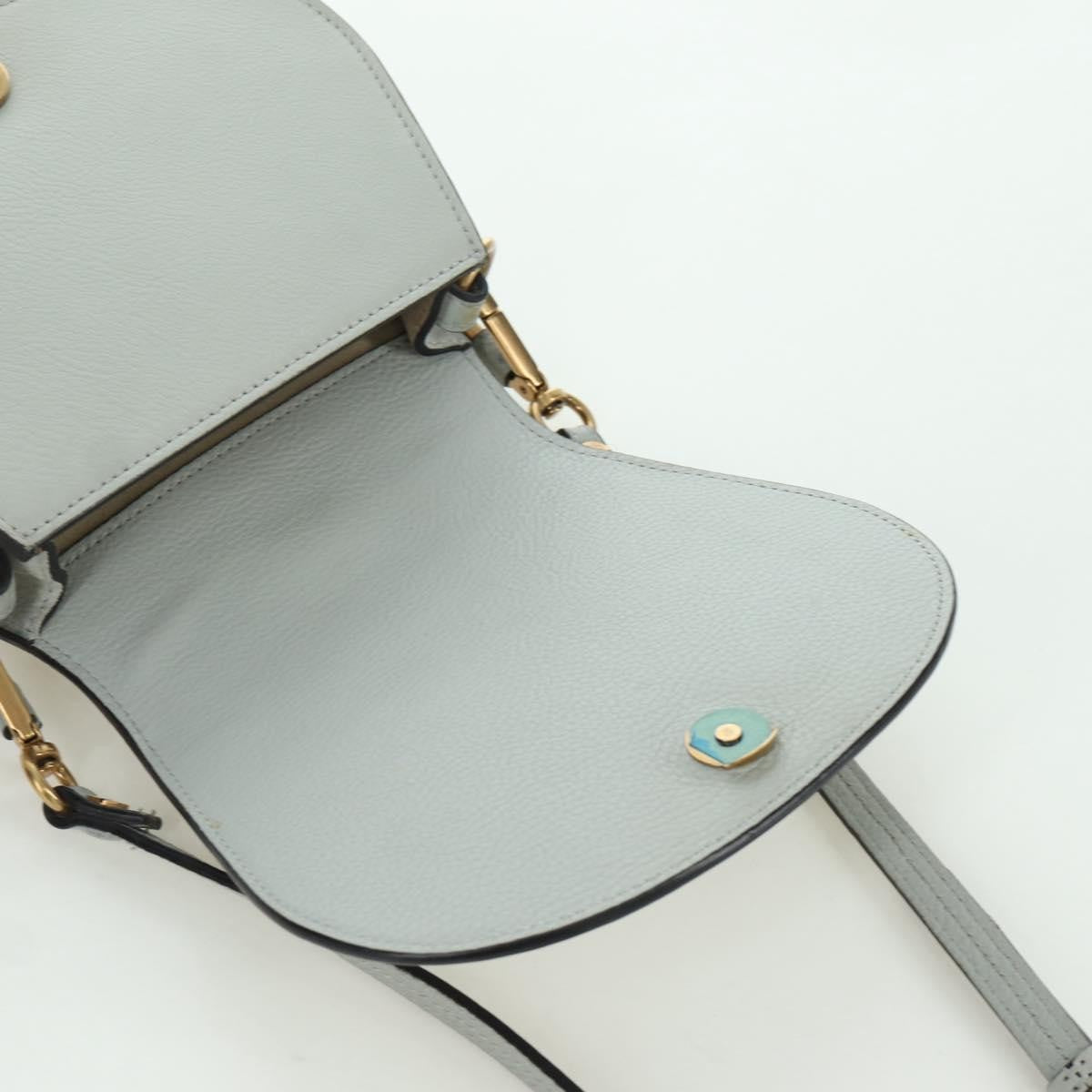 Chloe Nile Crossbody Bag Leather, GRAY, LEATHER, Shoulder bag