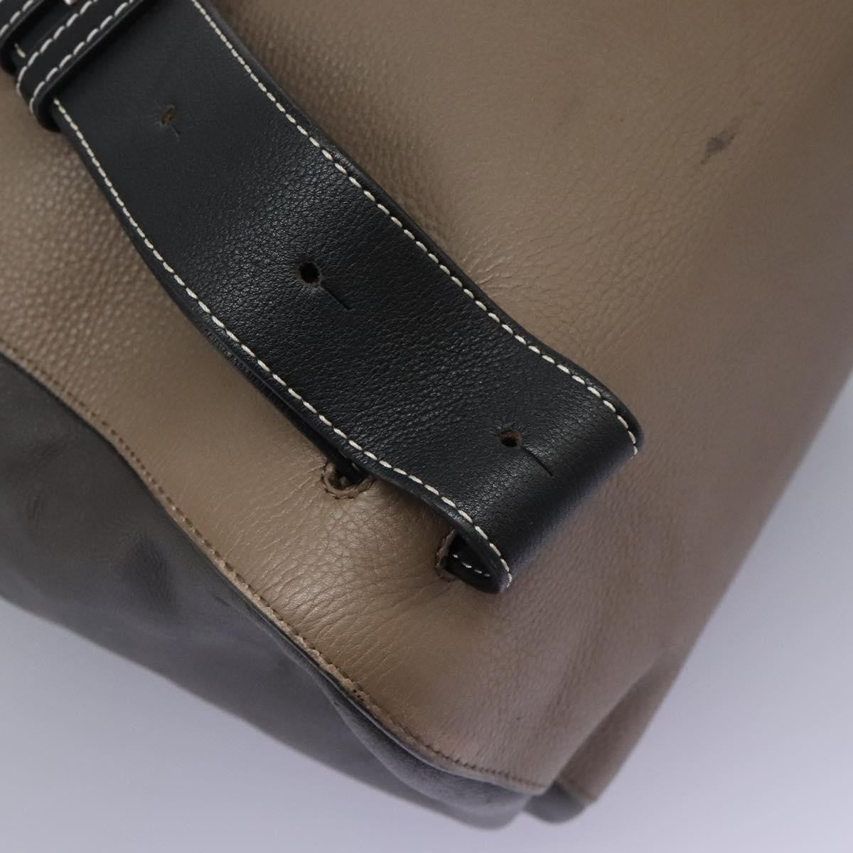 Loewe Anton Sling Bag Leather, Gray, Leather, Backpack