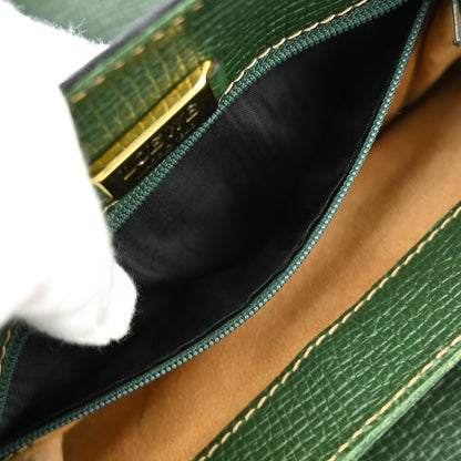 Loewe Vintage Shoulder Bag Leather, GREEN, LEATHER, Shoulder bag