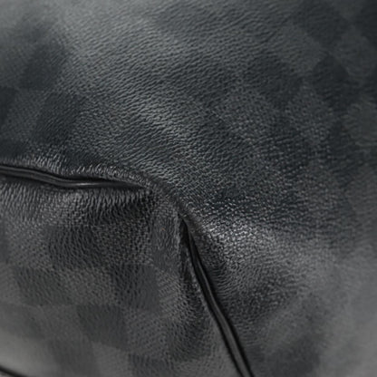 Louis Vuitton Keepall Bandouliere Bag Limited Edition Damier Graphite LV League, BLACK, CANVAS, Travel bag