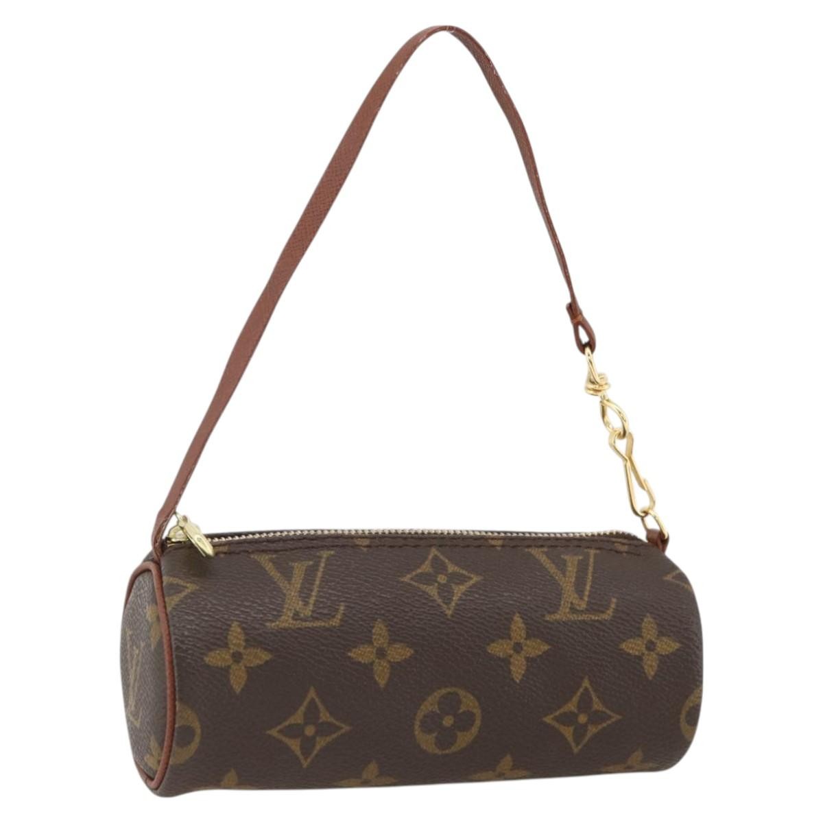 Louis Vuitton Papillon Pochette Monogram Canvas, BROWN, CANVAS, Clutche & pouche
