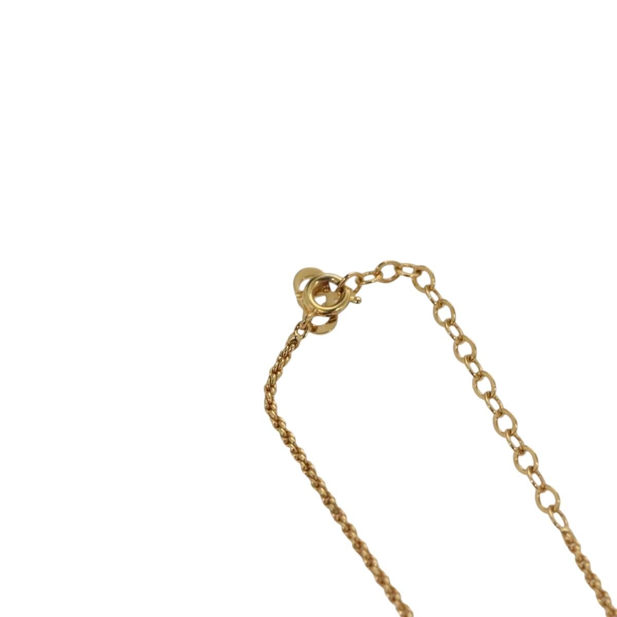 Christian Dior CD Pendant Necklace Gold-plated, GOLD, METAL, Necklace