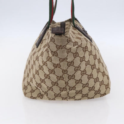 Gucci Web Zip Tote GG Canvas, BEIGE, CANVAS, Handbag
