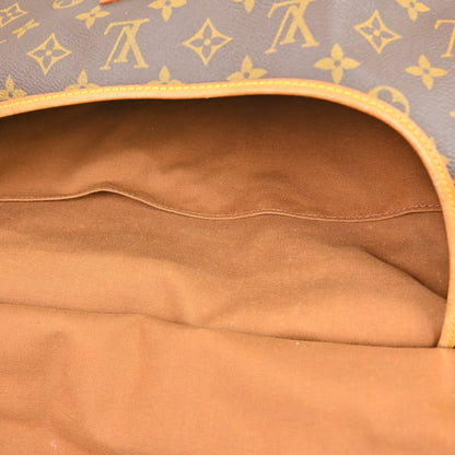 Louis Vuitton Saumur Handbag Monogram Canvas, Brown, Canvas, Shoulder Bag