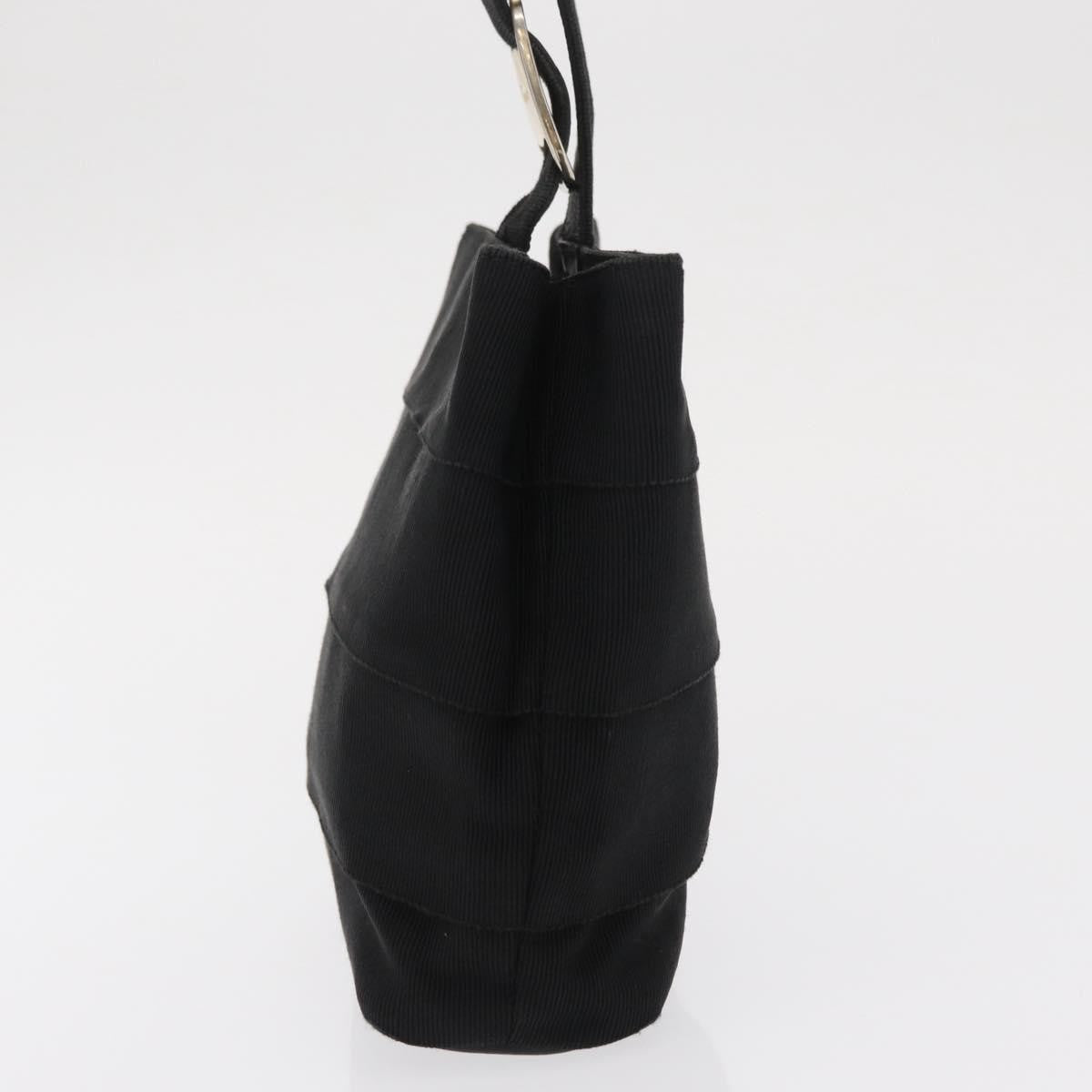 Salvatore Ferragamo Vala Clutch bag Nylon, BLACK, NYLON, Clutche & pouche