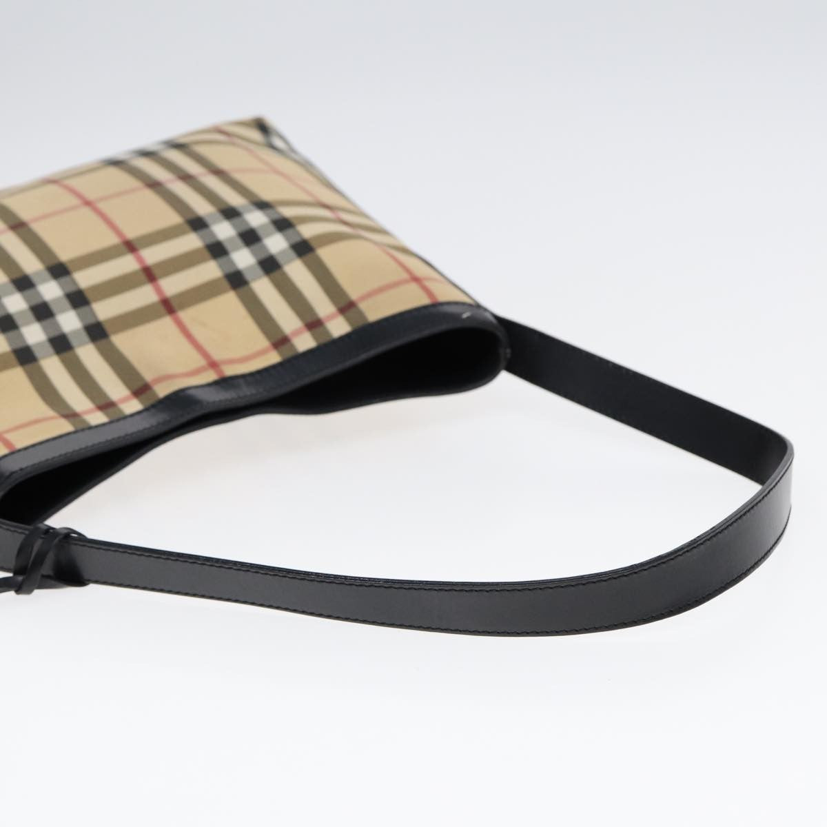 Burberry Shoulder Bag Nova Check Canvas, BEIGE, PVC, Shoulder bag