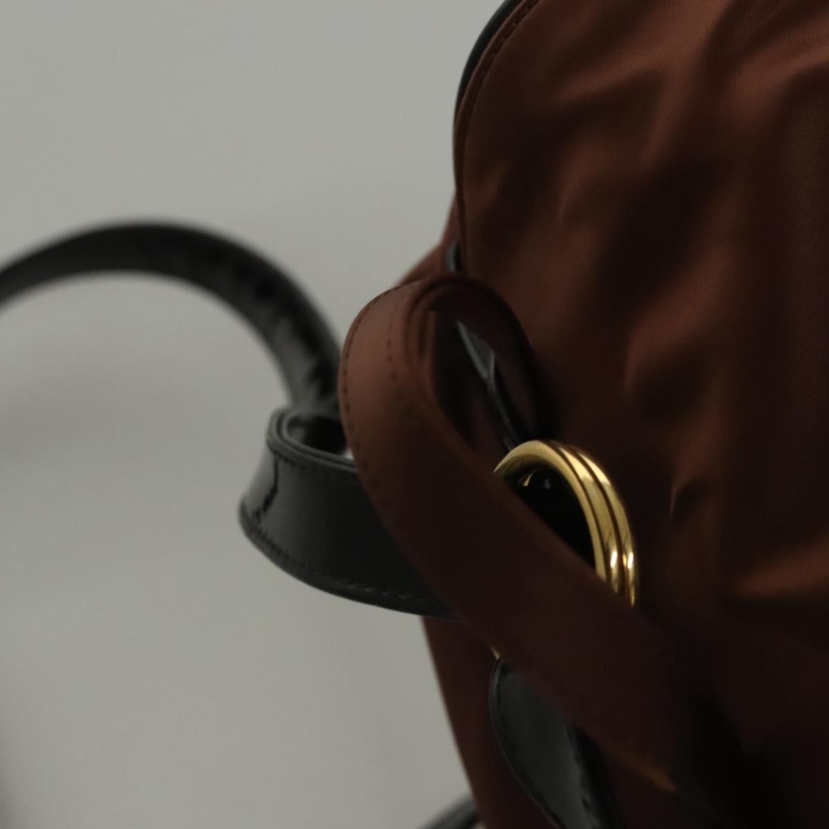 Balenciaga Vintage Backpack Nylon, Brown, Nylon, Backpack