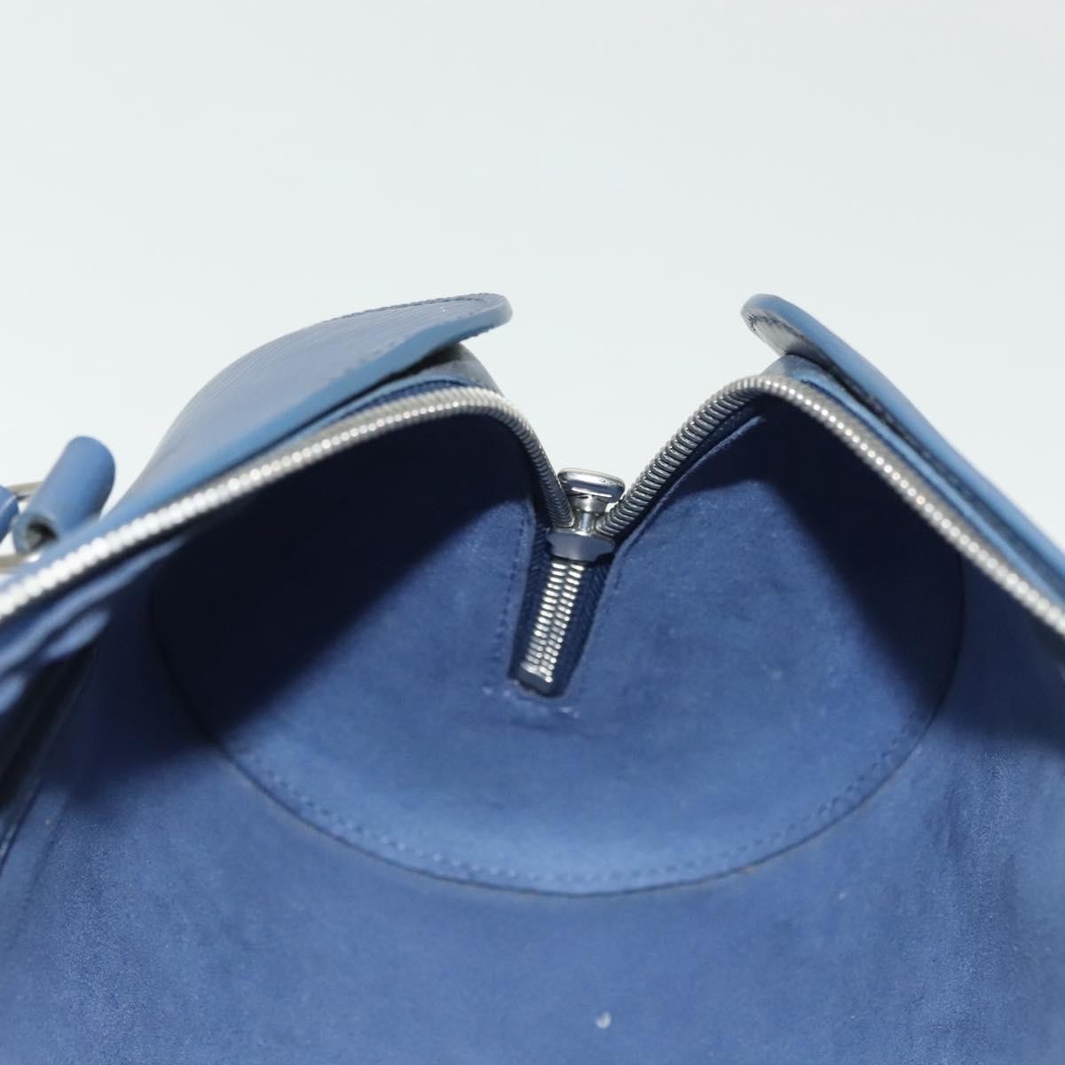 Louis Vuitton Soufflot Handbag Epi Leather, BLUE, LEATHER, Shoulder bag