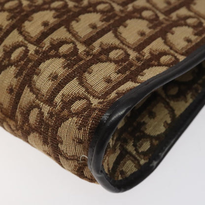 Christian Dior Vintage Trotter Shoulder Bag Canvas, BROWN, CANVAS, Shoulder bag