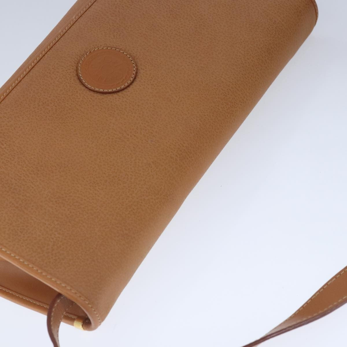 Gucci Vintage Shoulder Bag Leather, BEIGE, LEATHER, Shoulder bag