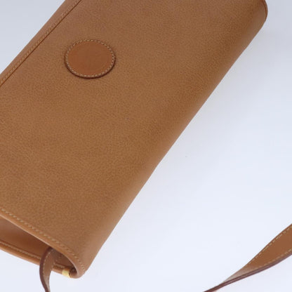 Gucci Vintage Shoulder Bag Leather, BEIGE, LEATHER, Shoulder bag